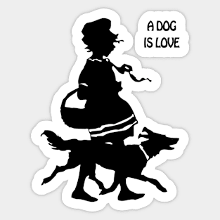 a dog's life Sticker